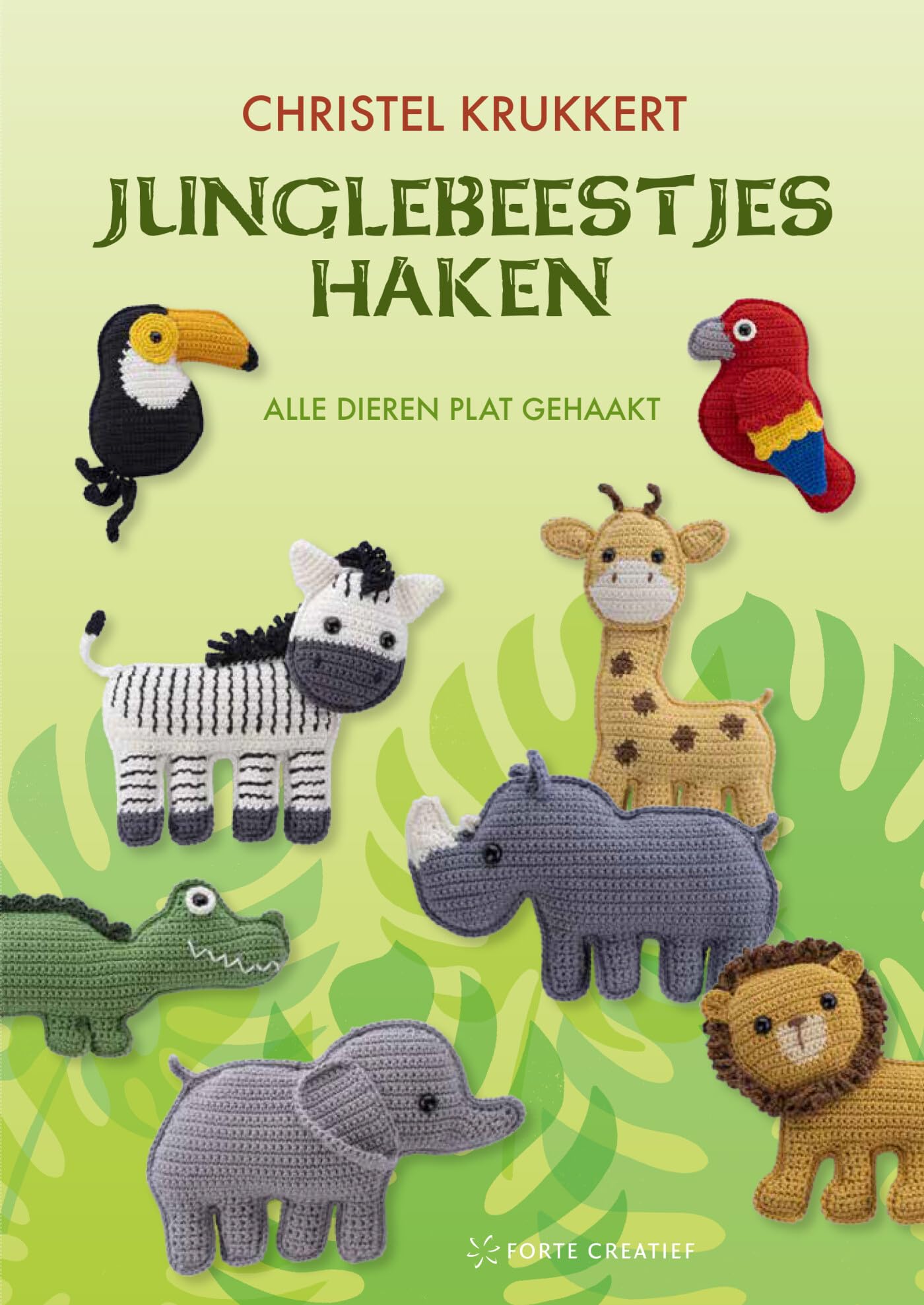 Junglebeestjes: alle dieren plat gehaakt (Christels amigurumi) Hobbies & Crafts