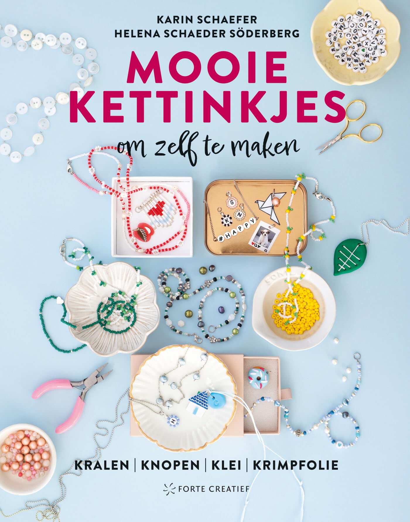Mooie kettinkjes om zelf te maken: kralen, knopen, klei, krimpfolie book