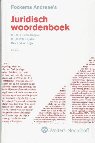 Fockema Andreae's Juridisch Woordenboek Law