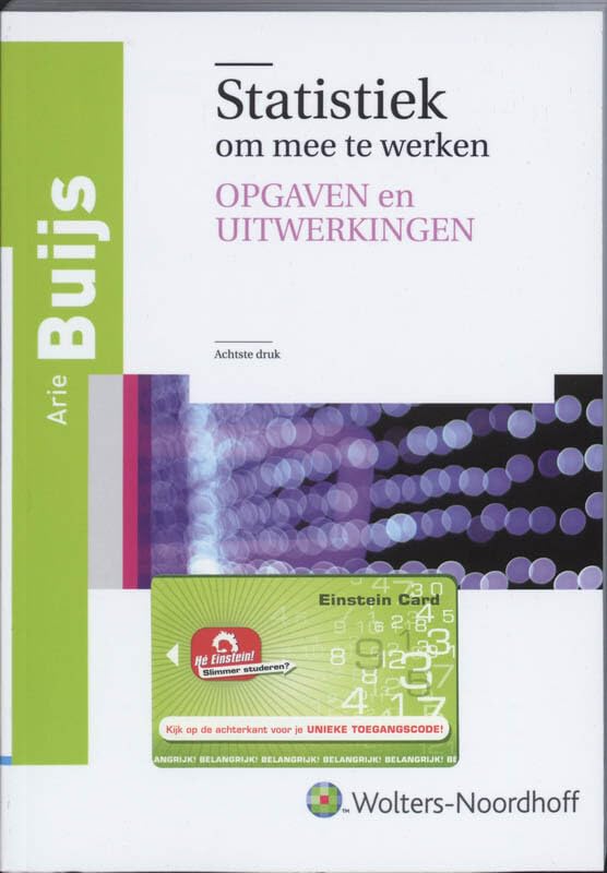 Statistiek om mee te werken opgaven en uitwerkingen book