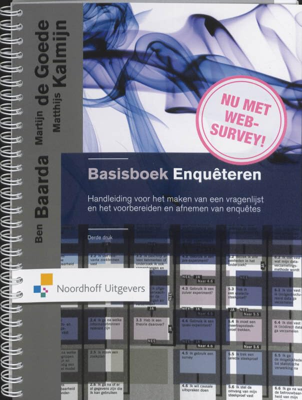 Basisboek Enquêteren handleiding vragenlijst en enquêtes book