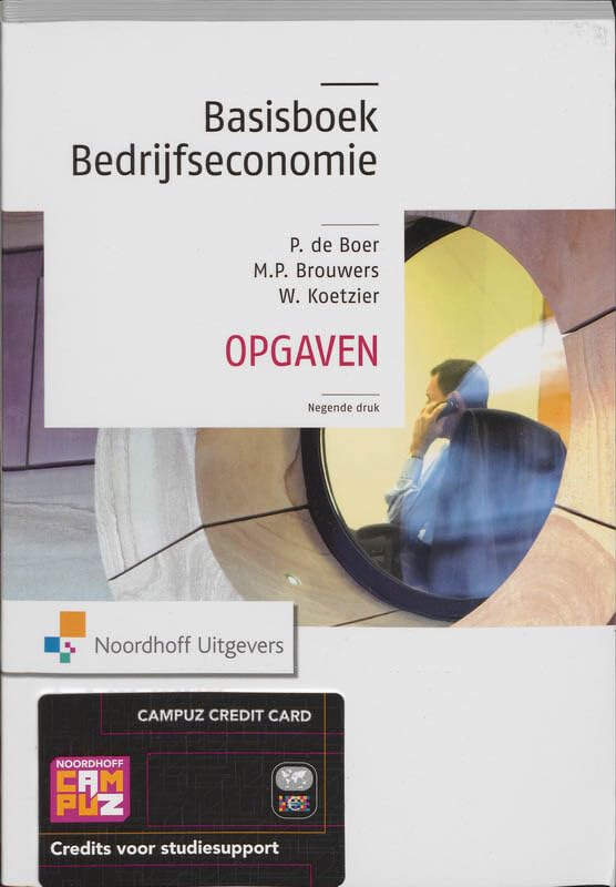 Basisboek Bedrijfseconomie - opgaven book