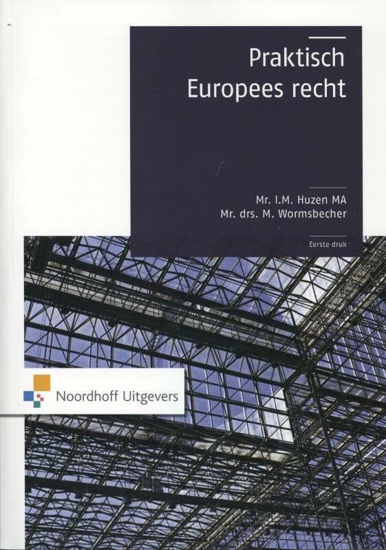 Praktisch Europees recht Law