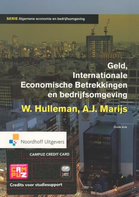 Geld, internationale economische betrekkingen en bedrijfsomgeving book
