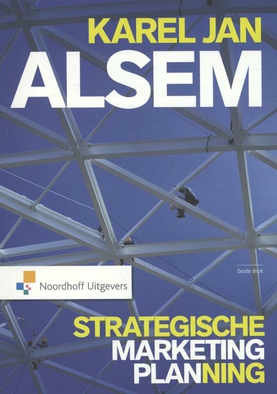 Strategische marketingplanning: theorie, technieken, toepassingen book