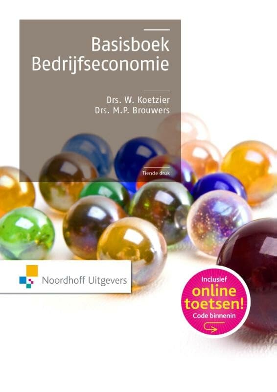 Basisboek Bedrijfseconomie - hoofdboek 10de druk book