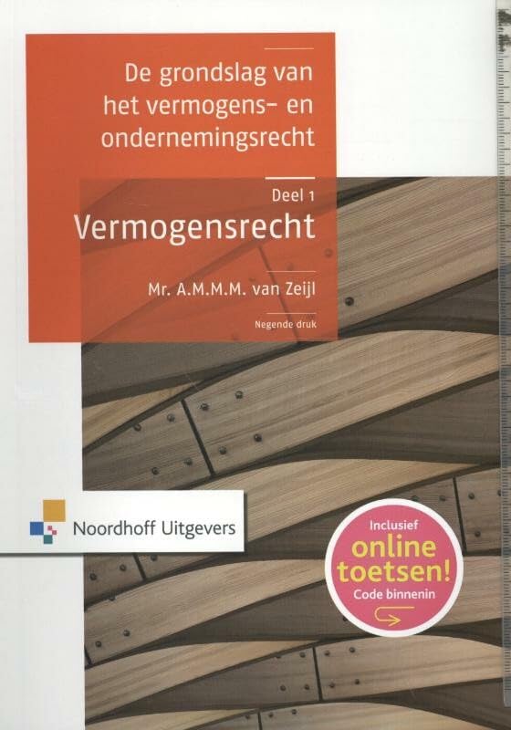 Grondslag vermogensrecht - deel 1 book