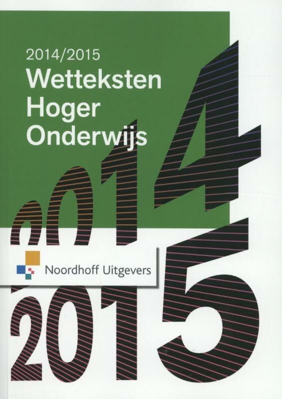 Wetteksten Hoger Onderwijs 2014-2015 book