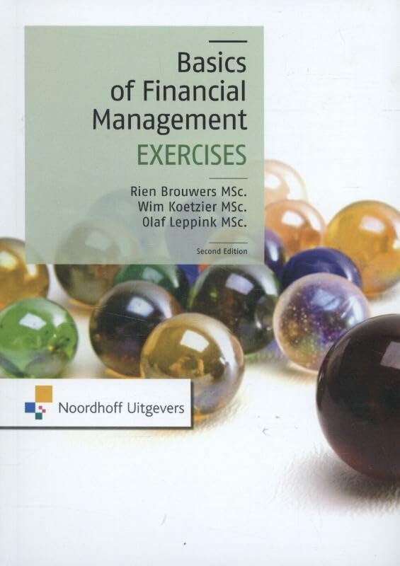 Basics of financial management: exercises Business, Finance & Career
