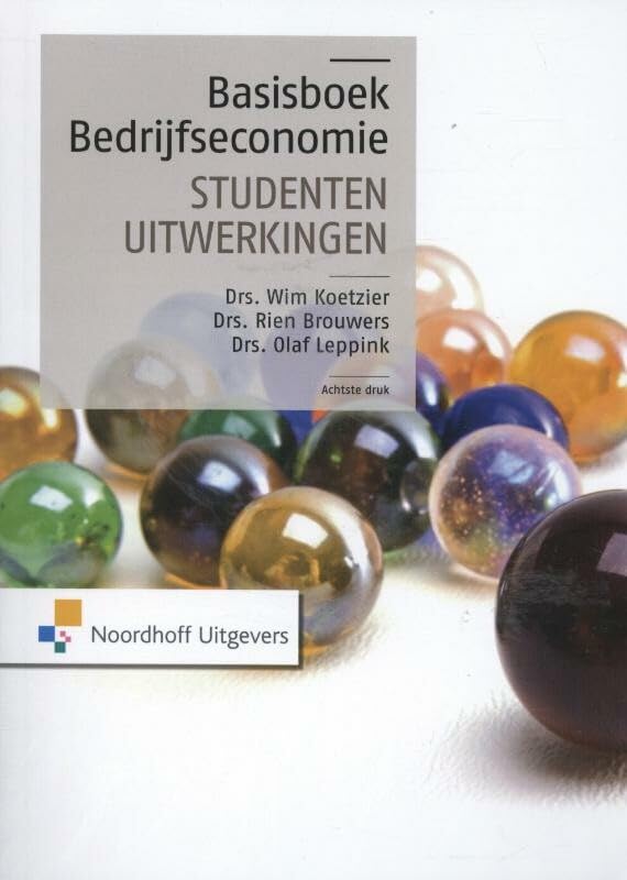 Basisboek bedrijfseconomie: studentenuitwerkingen book