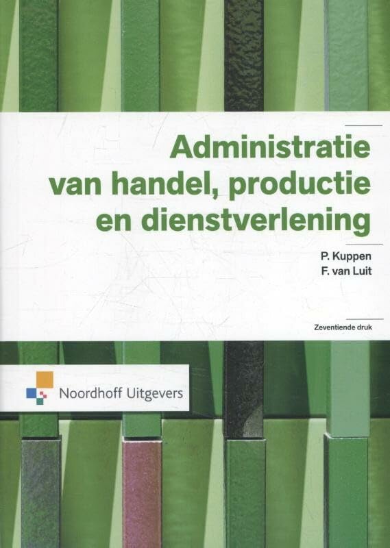 Administratie van handel, productie en dienstverlening book