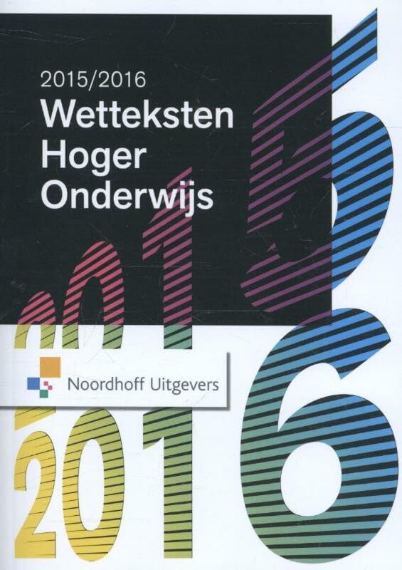 Wetteksten hoger onderwijs 2016-2016 book