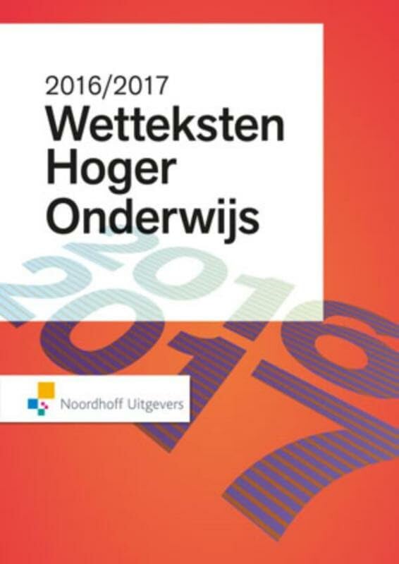 Wetteksten Hoger Onderwijs 2016-2017 book