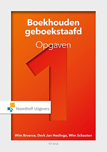 Boekhouden geboekstaafd 1 opgaven 1 Opgaven book
