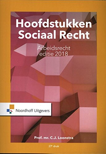 Hoofdstukken sociaal recht - editie 2018 book