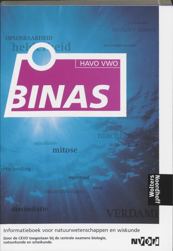 Havo VWO (Binas: informatieboek voor natuurwetenschappen en wiskunde) Books