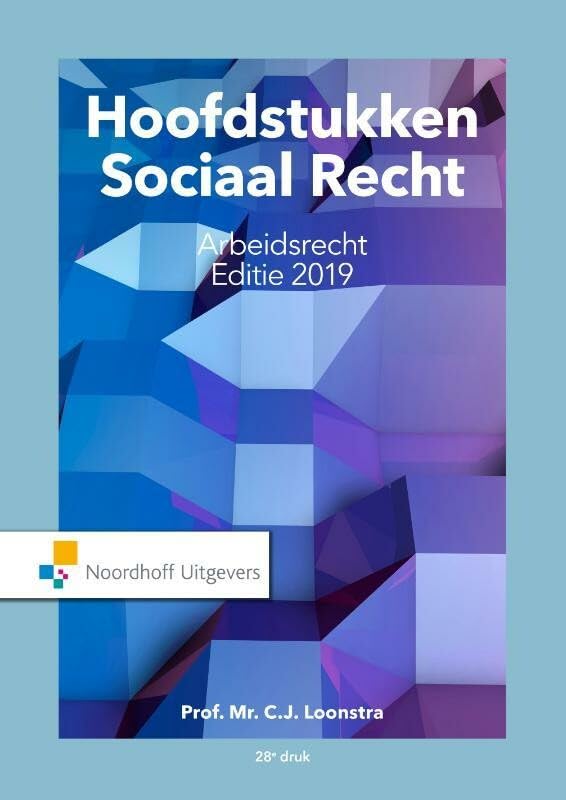 Hoofdstukken sociaal recht editie 2019 book