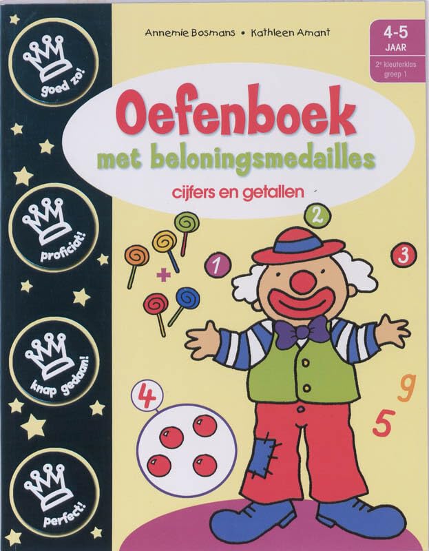 Oefenboek met beloningsmedailles: cijfers en getallen Tiptoi & Games