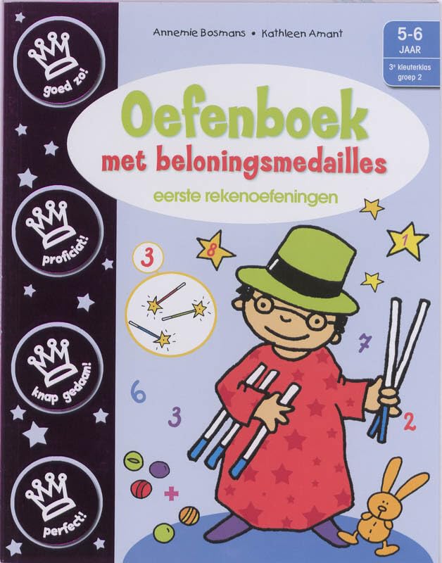 Oefenboek met beloningsmedailles: eerste rekenoefeningen Books