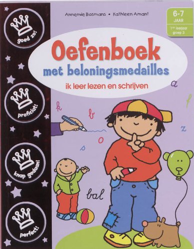 Oefenboek met beloningsmedailles: ik leer lezen en schrijven Books
