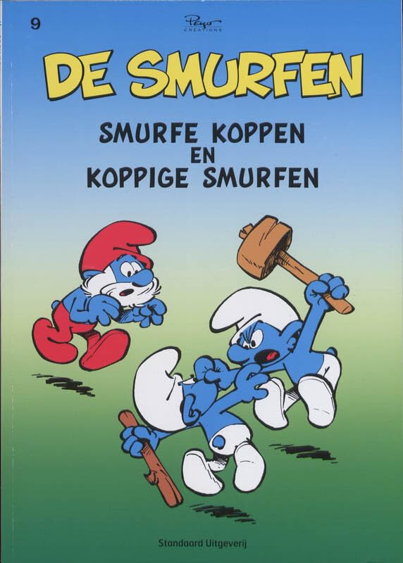 Smurfe koppen en koppige Smurfen, olympsurfsespelen Humour & Satire