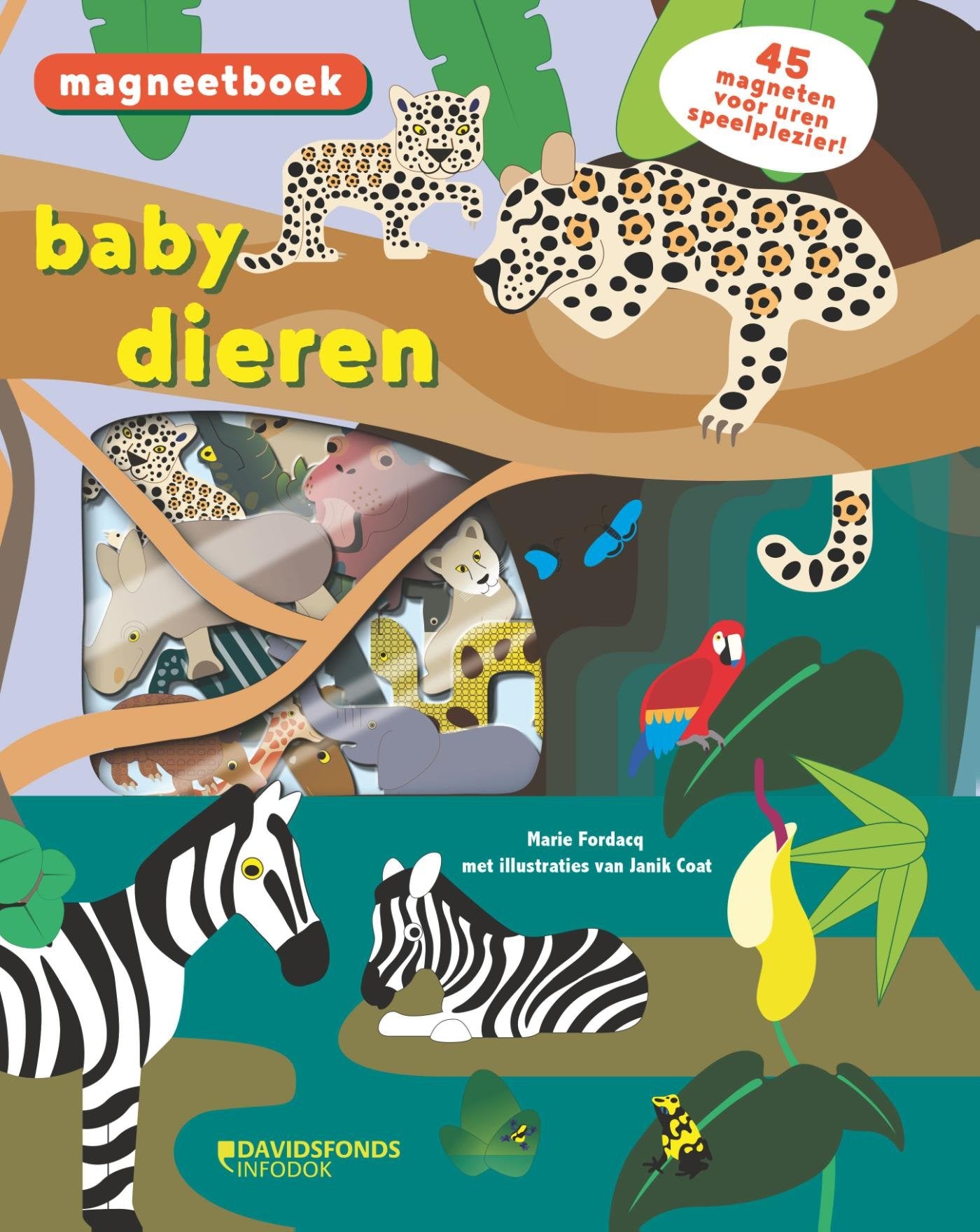 Babydieren: magneetboek book