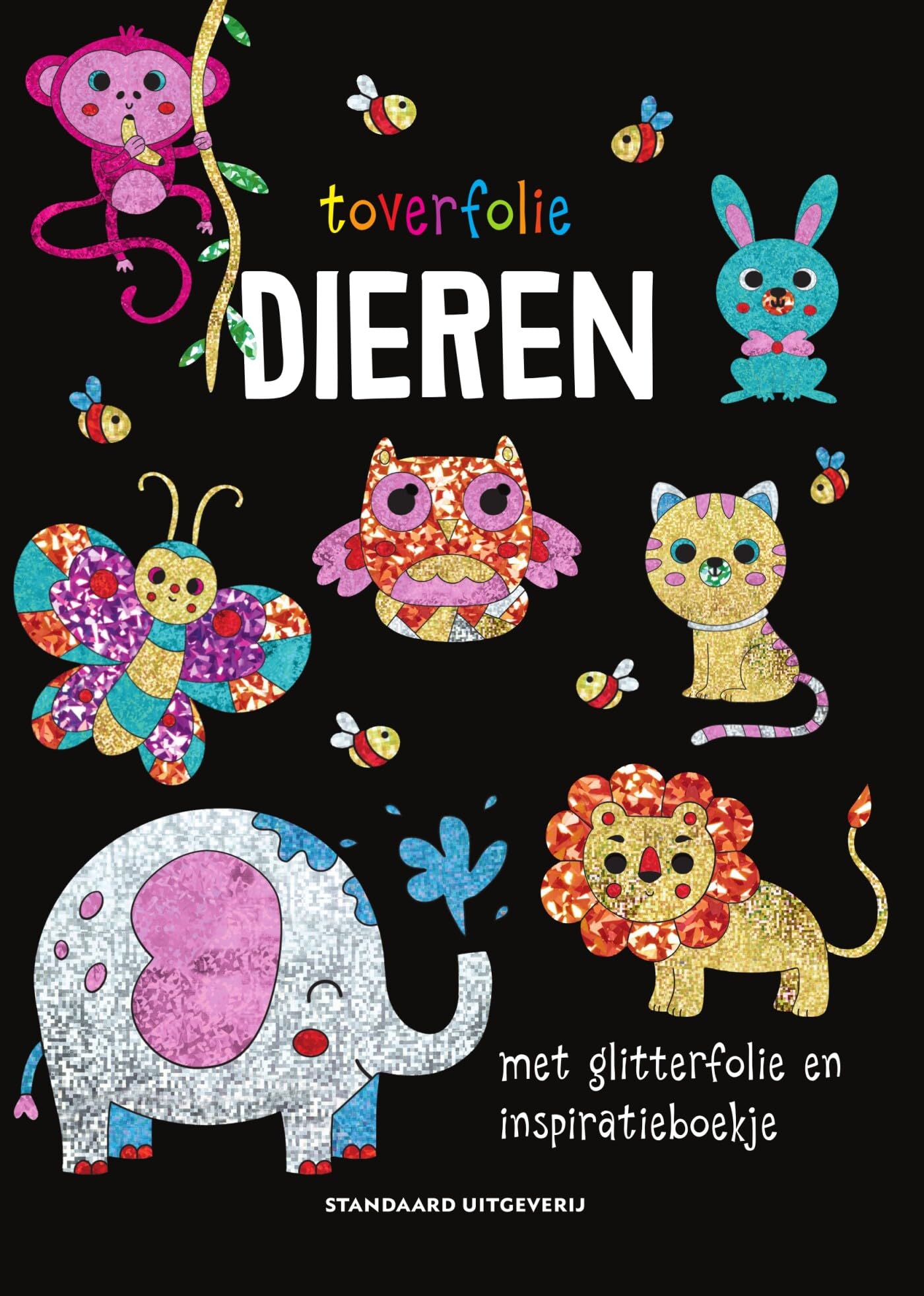 Toverfolie: dieren: Met glitterfolie en inspiratieboekje book
