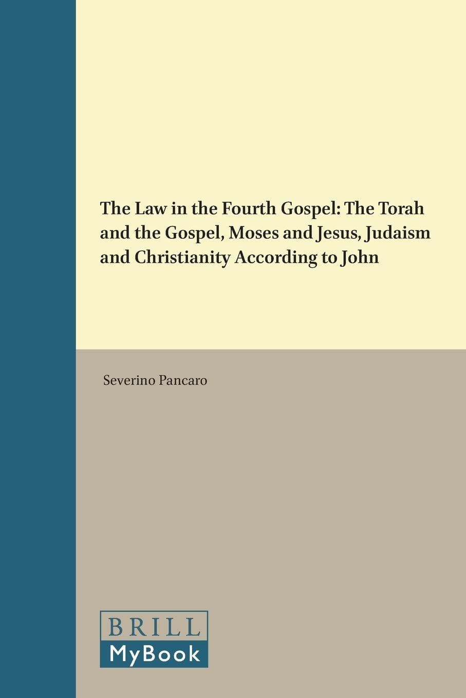 The Law in the Fourth Gospel Religion & Esotericism