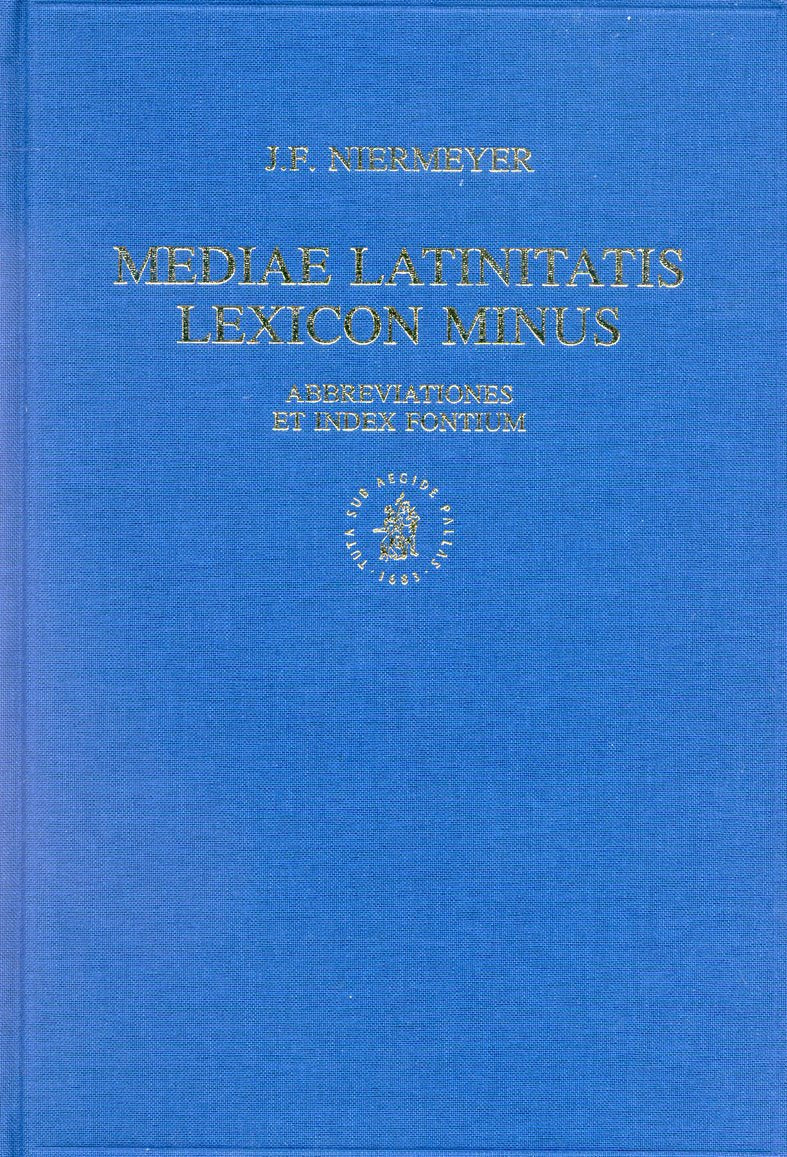Lexique latin médiéval-français-anglais General education