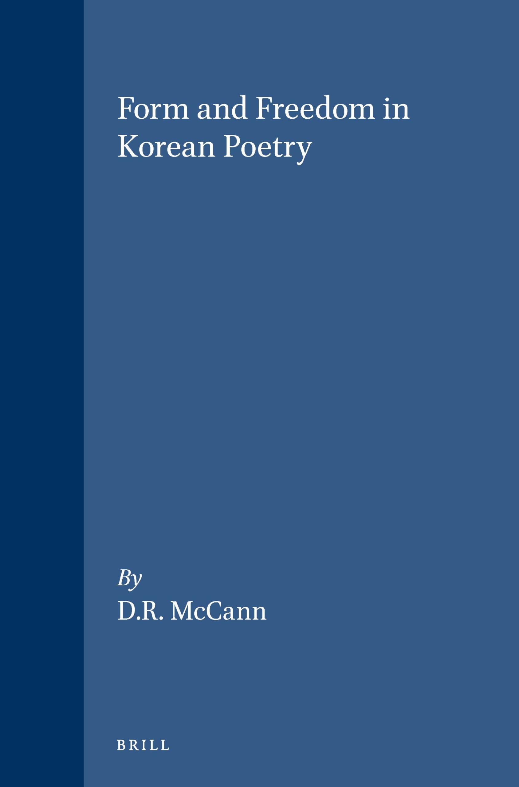 Form and Freedom in Korean Poetry Social Sciences