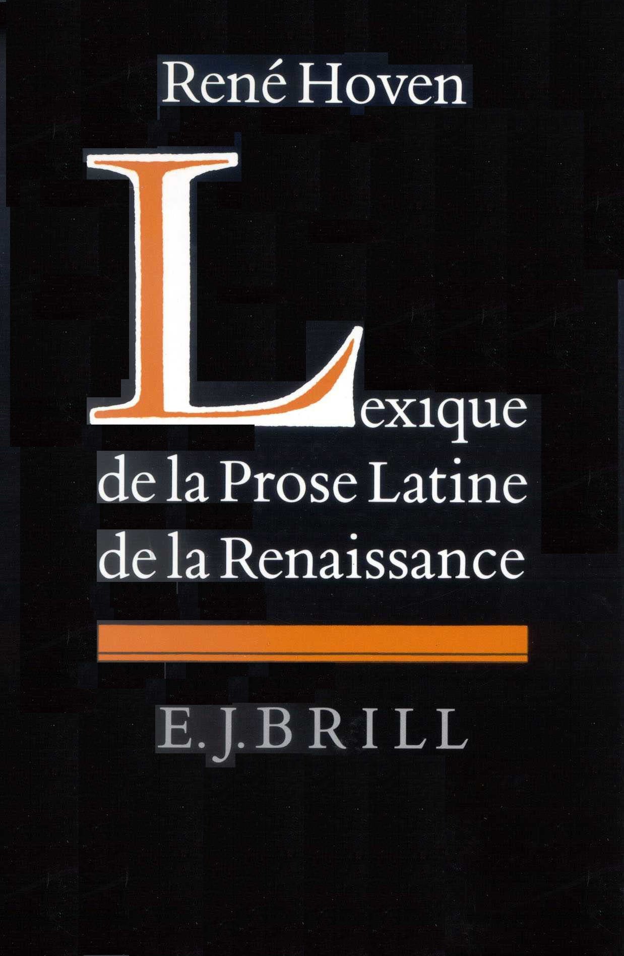 Lexique De LA Prose Latine De LA Renaissance Books