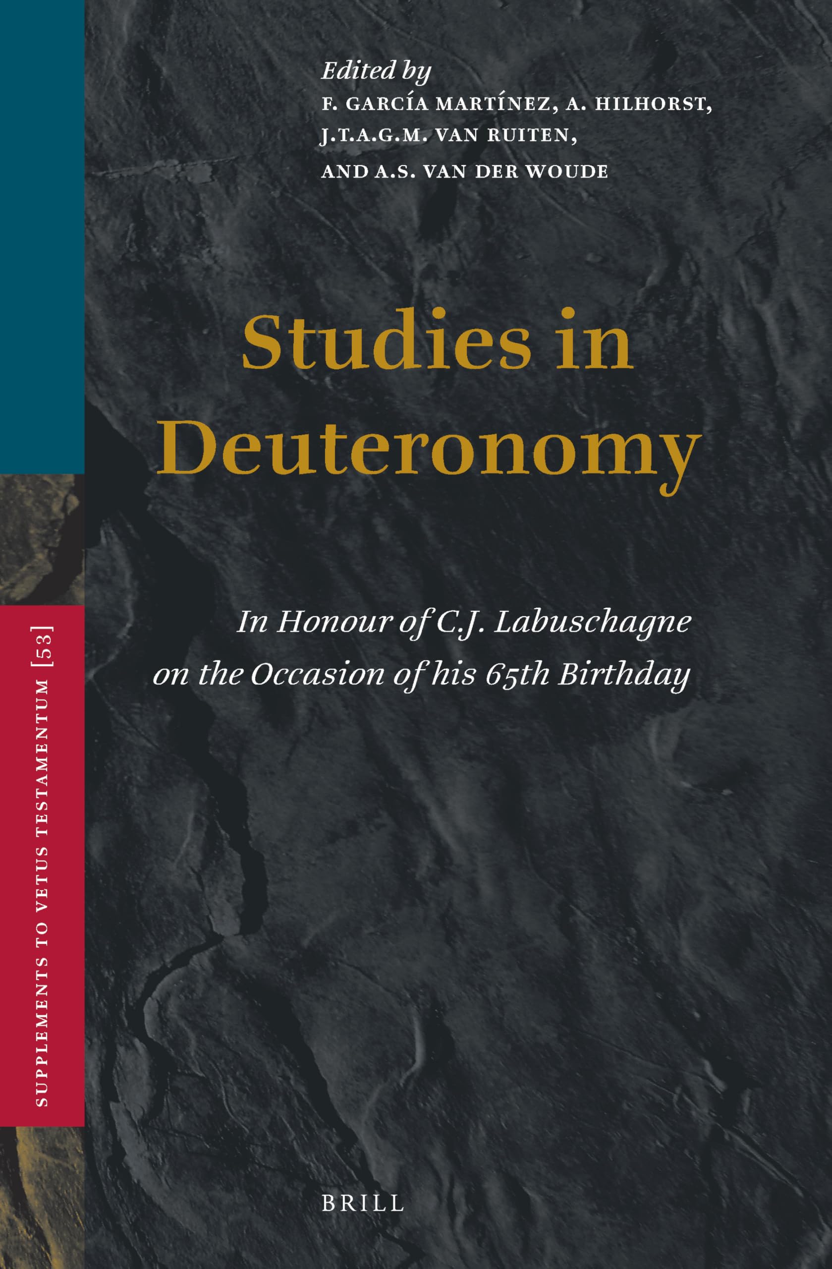 Studies in Deuteronomy: In Honour of C.J. Labuschagne on the Occasion of His 65th Birthday (SUPPLEMENTS TO VETUS TESTAMENTUM) Film, Art & Culture