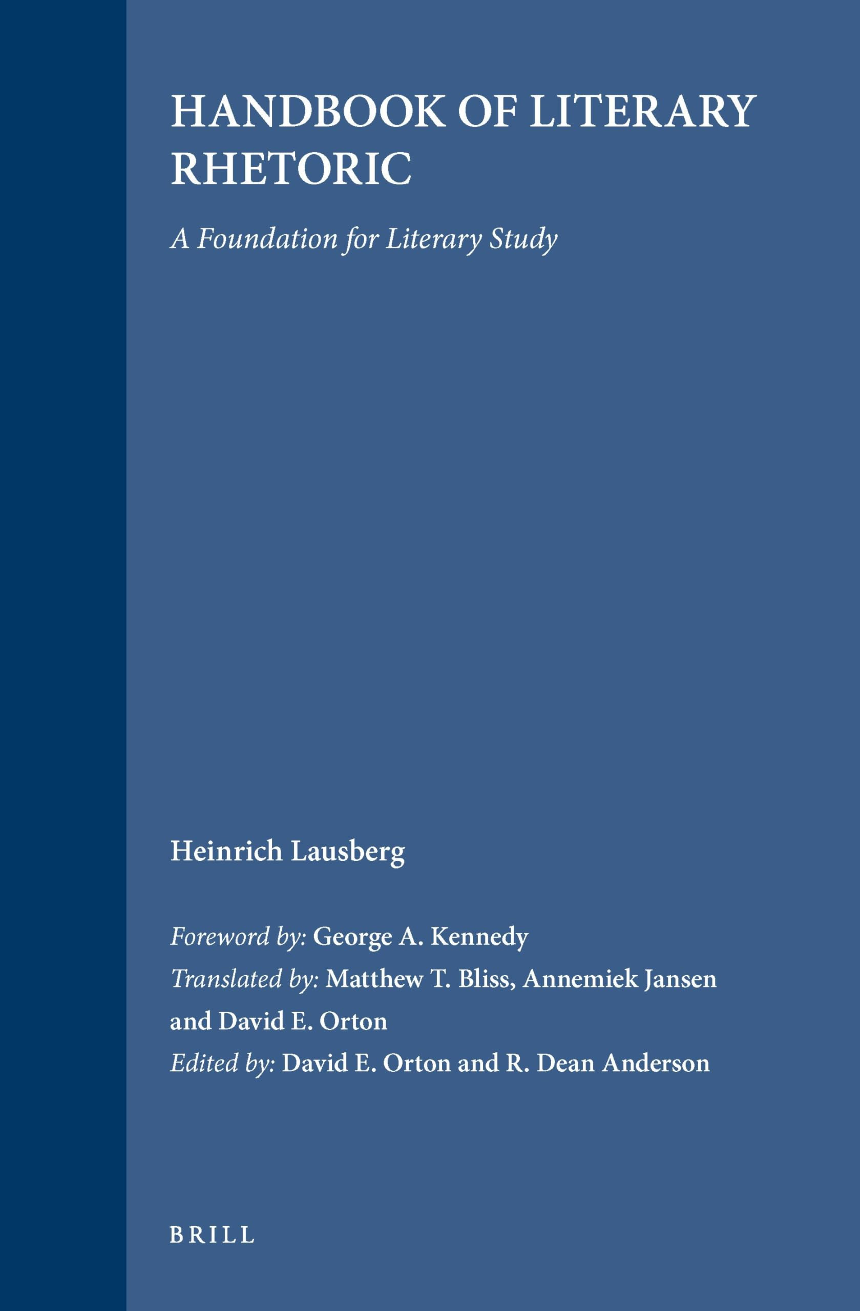 Handbook of Literary Rhetoric: A Foundation for Literary Study book