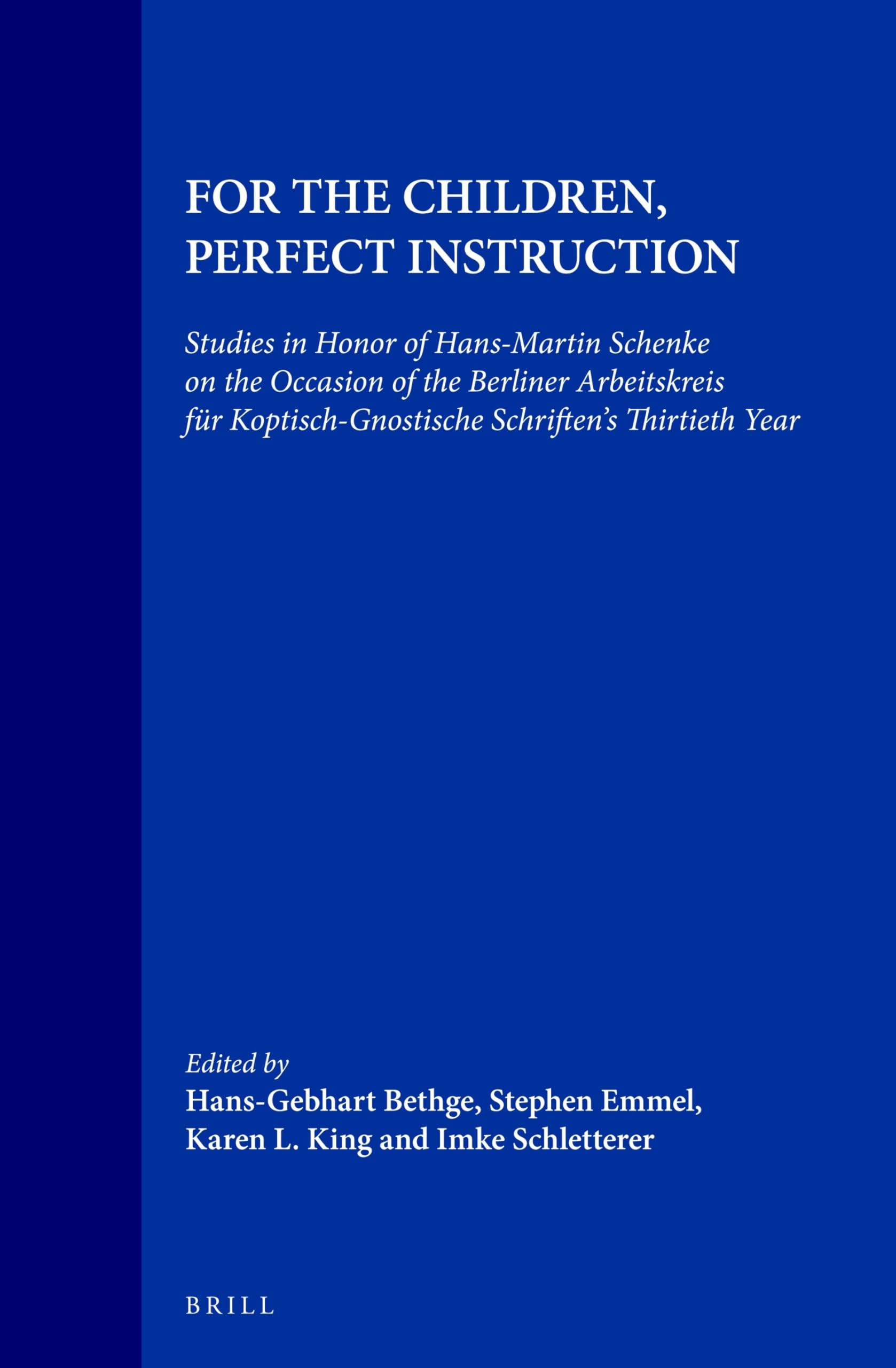 For the Children, Perfect Instruction book