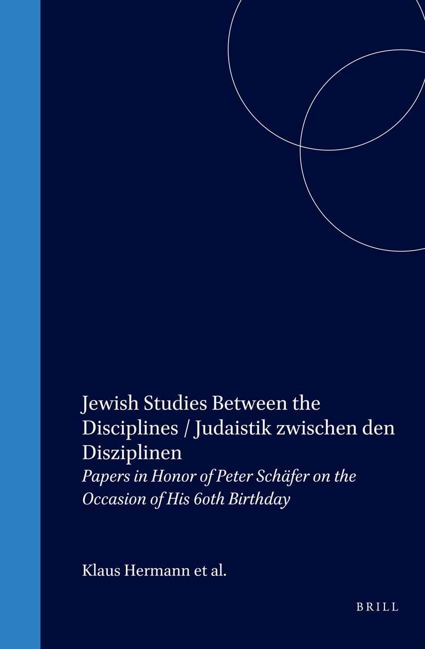 Jewish Studies Between the Disciplines / Judaistik Zwischen Den Disziplinen Architecture