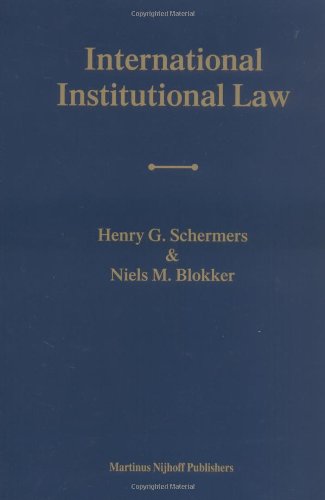 International Institutional Law: Unity Within Diversity book