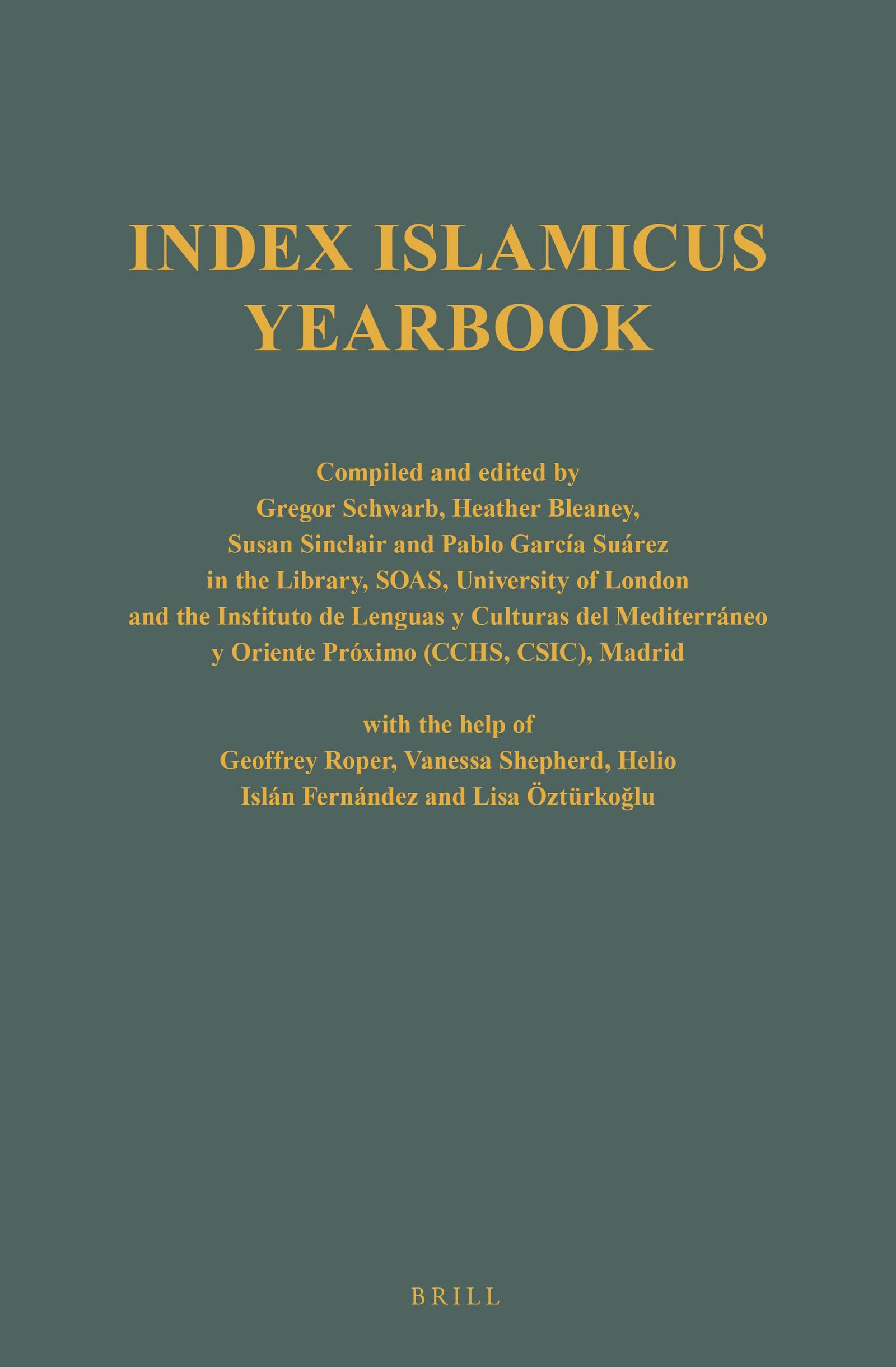 Index Islamicus Volume 1956-1960 (Index Islamicus Yearbooks) Books