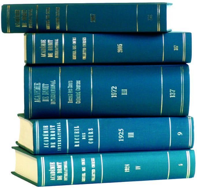 Recueil Des Cours, Collected Courses, Tome/Volume 322 (2006) book