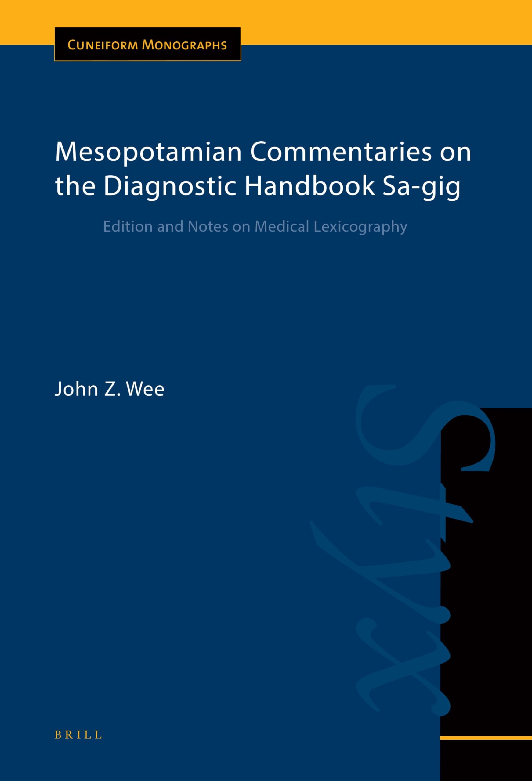 Mesopotamian Commentaries on the Diagnostic Handbook Sa-Gig Politics & History