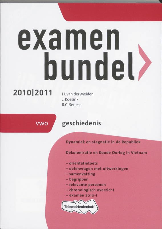 Examenbundel Geschiedenis 2010/2011 Vwo book