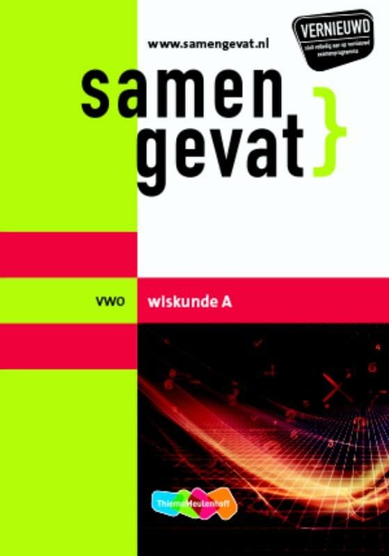 vwo: vwo wiskunde A (Samengevat: vwo wiskunde A) Books