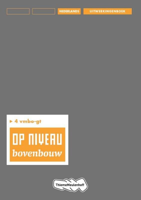 Uitwerkingenboek (4 vmbo-gt) Books