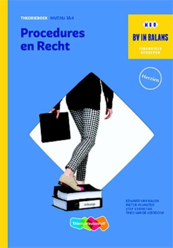 Bv in balans Theorieboek Procedures en recht Books