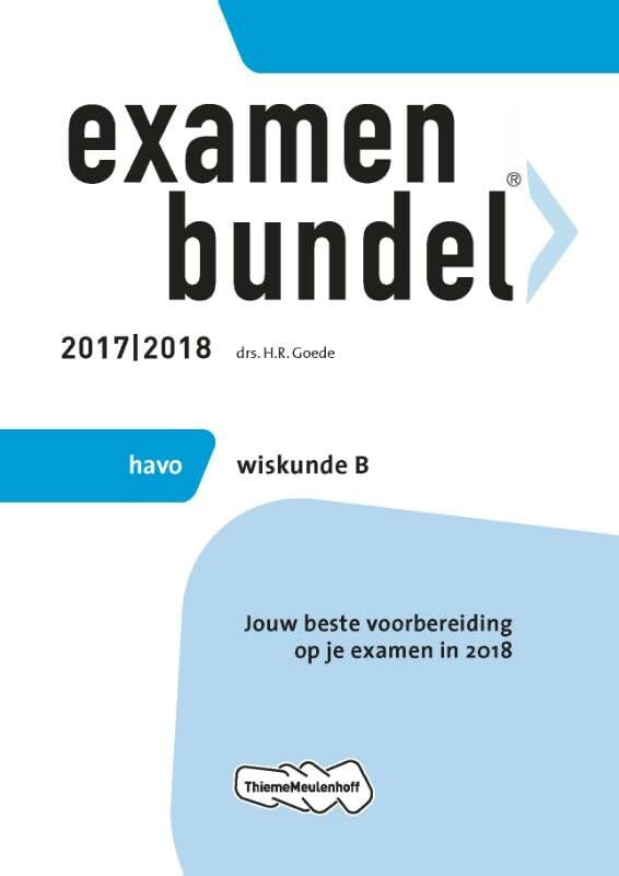 Examenbundel havo Wiskunde B 2017/2018 book