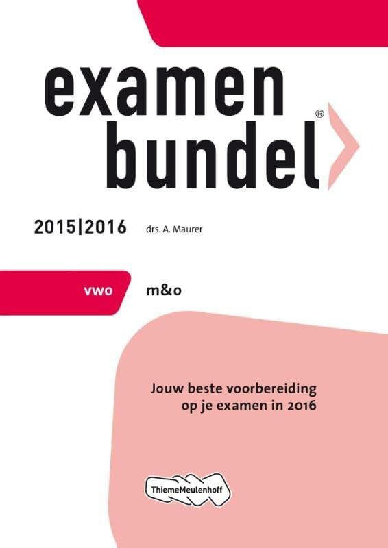 Examenbundel vwo 2015/2016, Management & organisatie book