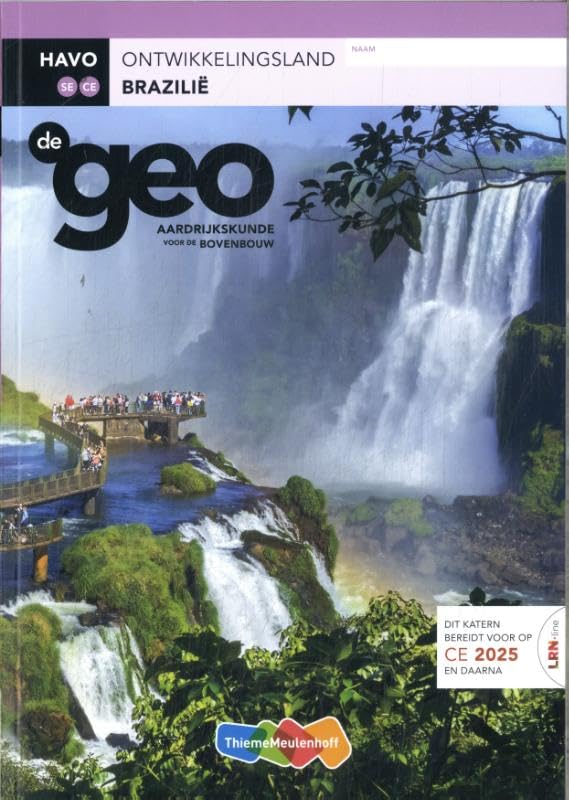 De Geo LRN-line (CE 2025 e.v.) boek havo Brazilië book