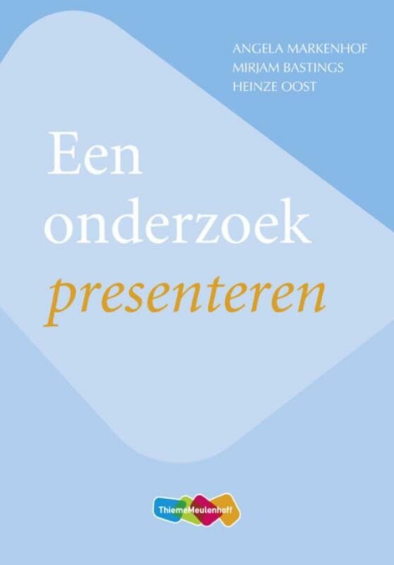 Een onderzoek presenteren book