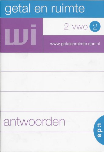Getal en ruimte 2 Vwo 2 Antwoorden book