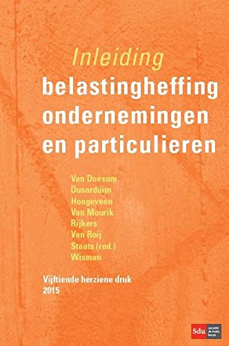 Inleiding belastingheffing ondernemingen en particulieren 2015 book