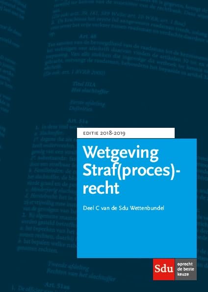 Wetgeving Straf(proces)recht deel C 2018-2019 book